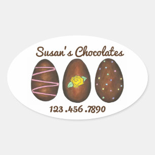 Paspoortgepersonaliseerde Sticker chocolade-eieren