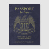 Paspoortje voor liefdesweddenschappen Save the Dat (Voorkant)