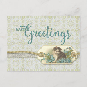 Paspoortjes  Kat Reproduction Feestdagenkaart