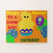 Paspoortnaam voor Easter Good Egg Yellow Chick Legpuzzel (Horizontaal)