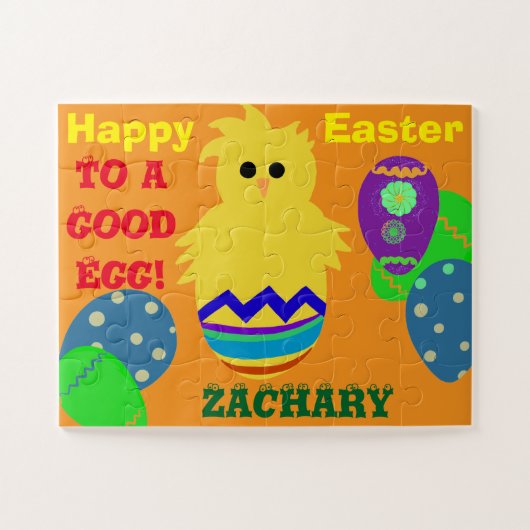 Paspoortnaam voor Easter Good Egg Yellow Chick Legpuzzel (Horizontaal)