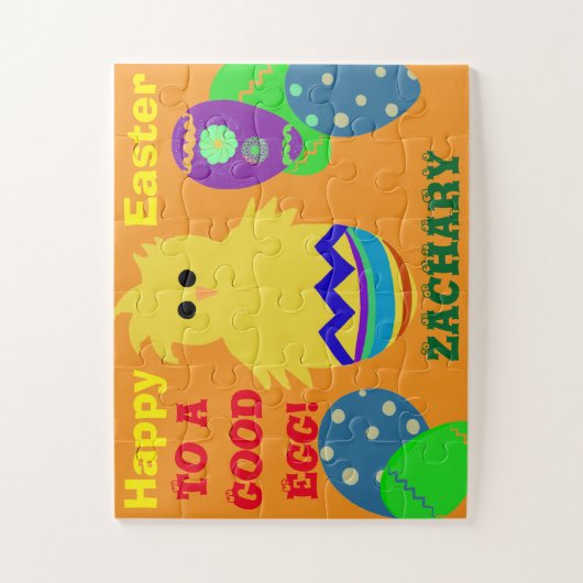 Paspoortnaam voor Easter Good Egg Yellow Chick Legpuzzel (Verticaal)