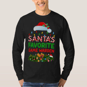 Paspoortnr. Xmas Lighting Santa's favoriete spelde T-shirt