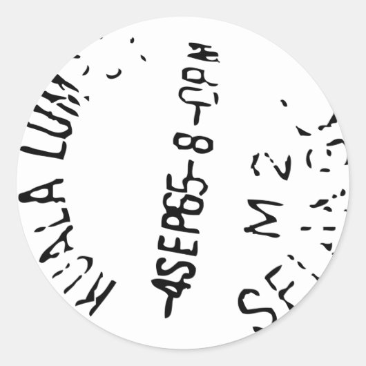 paspoortstempel ronde sticker (Voorkant)