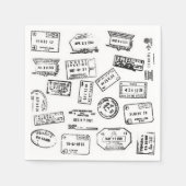 Paspoortstempel servetten (Voorkant)