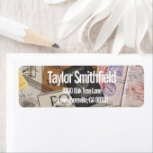 paspoortvintage etiket (Insitu)