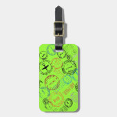 Paspoortzegels Bagagelabels (Voorkant verticaal)