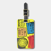 Paspoortzegels Bagagelabels (Voorkant verticaal)