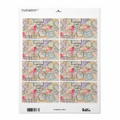 Paspoortzegels reizen etiket (Full Sheet)