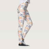Paspoortzegels voor internationale reisbestemminge leggings (Rechts)