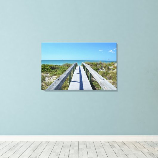 Pass-A-Grille Beach, Florida Canvas Afdruk (Insitu (Houten vloer))