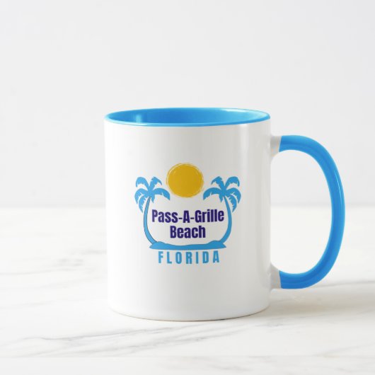 Pass-A-Grille Beach Floride Café Mug (Droite)