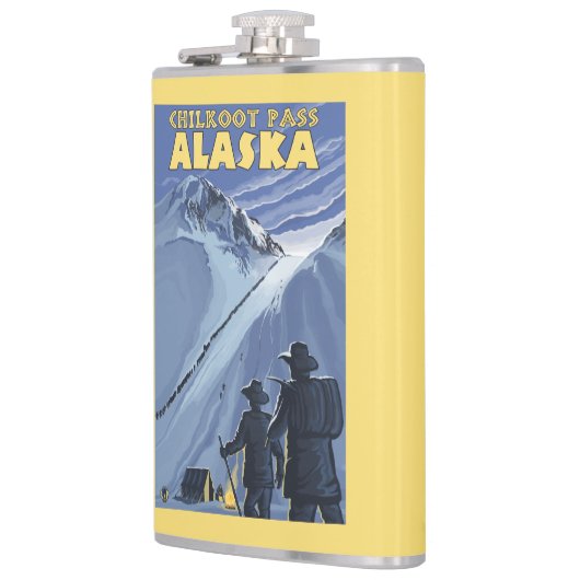 Pass Chilkoot, Alaska Gold Miners Heupfles (Links)