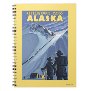 Pass Chilkoot, Alaska Gold Miners Notitieboek