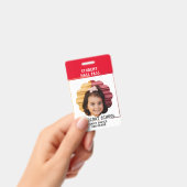 pass école de toilette scolaire Badge (À main)