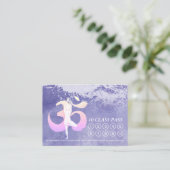 Pass Meditation Pose om Sign. YOGA-klasse Klantenkaartje (Staand voorkant)