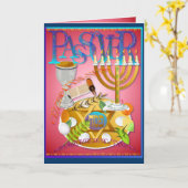 Pass Over Seder Kaart (Gele Bloem)