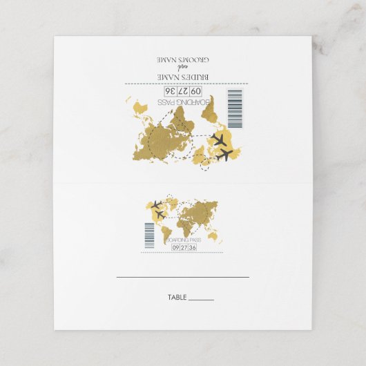 Pass Weddenschap bestemming (Buitenkant ongevouwen)