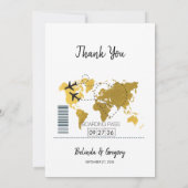 Pass Weddenschap bestemming Bedankkaart (Achterkant)