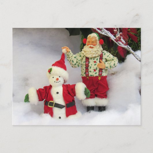 Passage À Niveau - Père Noël Construit Une Carte P (Devant)