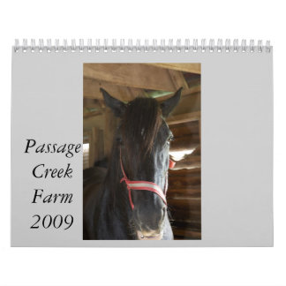 Passage Creek Boerderij Agenda 2009 Kalender