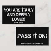 PASSAGE D'AMOUR IL SUR DES CARTES (Devant / Derrière)