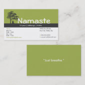 Passage de classe de carte de visite de yoga (Devant / Derrière)