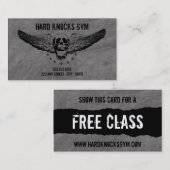 Passage du carte de visite VIP de gymnase (Devant / Derrière)