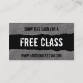Passage du carte de visite VIP de gymnase (Dos)