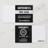 Passage du carte de visite VIP de gymnase de boxe (Devant / Derrière)