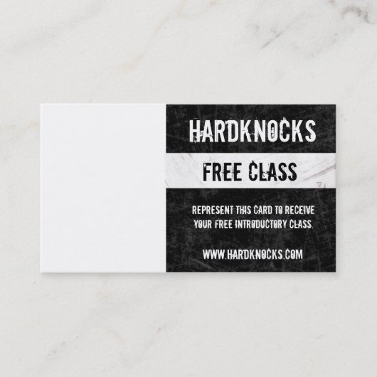 Passage du carte de visite VIP de gymnase de boxe (Devant)