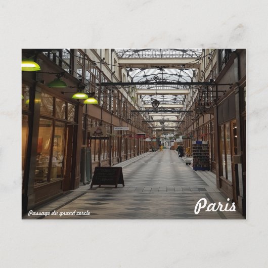 Passage du grand cercle Paris Briefkaart (Voorkant)