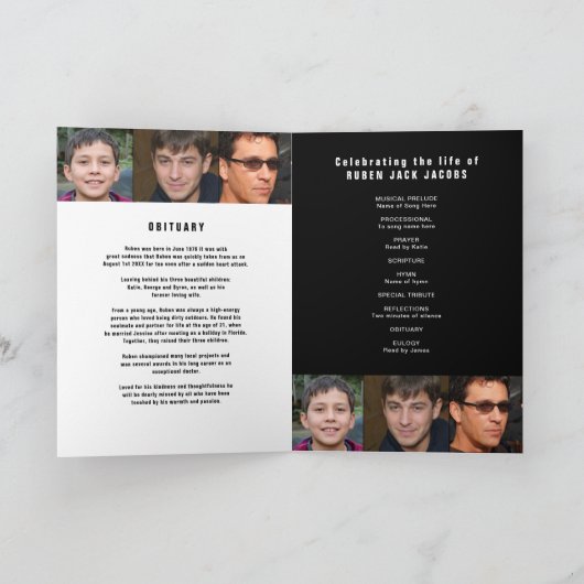 Passage d'une légende Programme de services funéra (Intérieur)