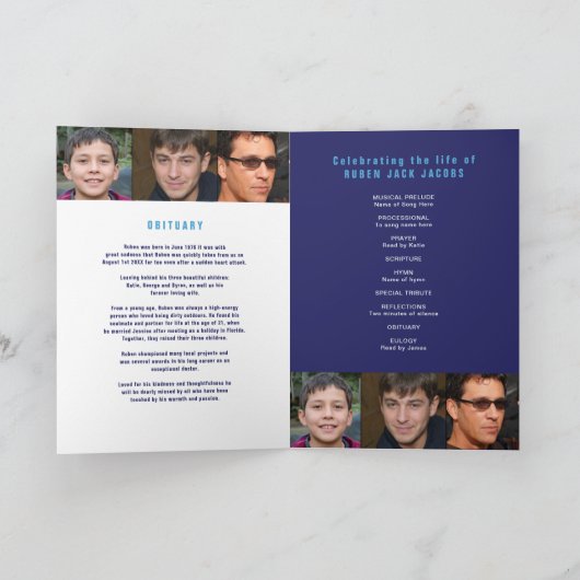 Passage d'une légende Programme de services funéra (Intérieur)