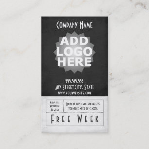 Passage libre de semaine de carte de visite
