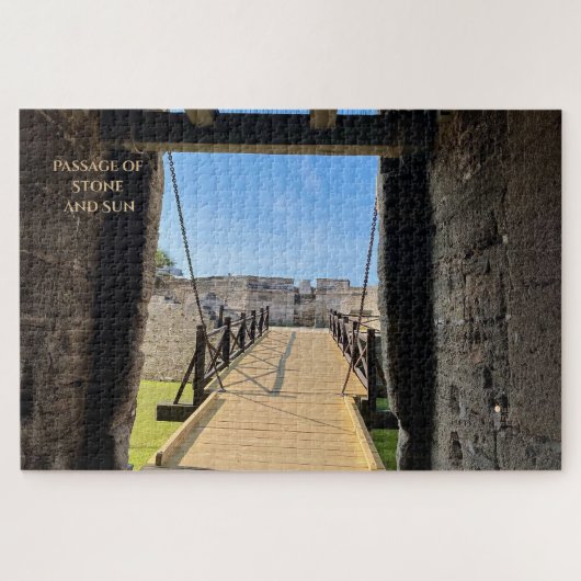 Passage van steen en zon - rustige Ember Puzzels (Horizontaal)