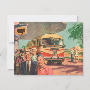 passagiers op vakantie bij de busdepot