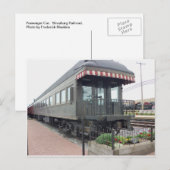 Passagiersauto.  Strasburg Railroad Briefkaart (Voorkant / Achterkant)