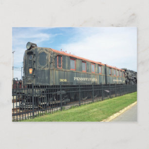 Passagiersauto. Strasburg Railroad. Briefkaart
