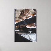 Passagiersauto's met houten muren op het Le Mastro Canvas Afdruk (Voorkant)