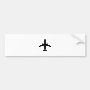 passagiersvliegtuig bumpersticker