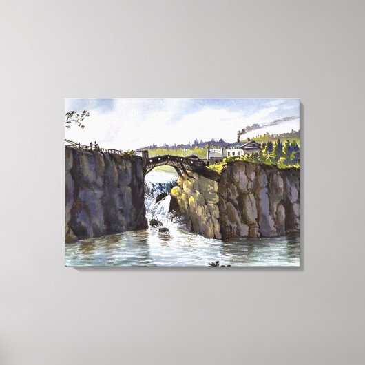 Passaic Herfsten in New Jersey, fijn kunstschilder Canvas Afdruk (Voorkant)