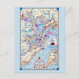 Passamaquoddybaai Maine Briefkaart