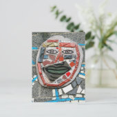 Passayunk Mural Face Briefkaart (Staand voorkant)