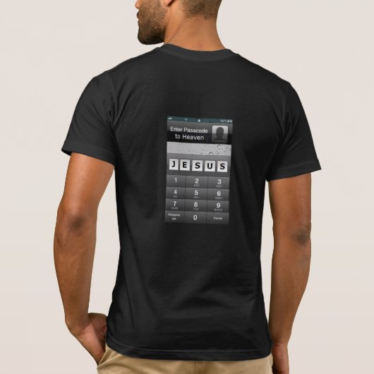 Passcode au T-shirt JESUS du Ciel (Dos)