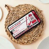 Passe-billets de hockey sur glace Invitation de fê