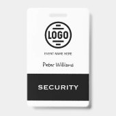 Passe de badge photo de sécurité d'événement (Avant)