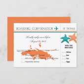 Passe d'embarquement RSVP à St Thomas (Devant / Derrière)