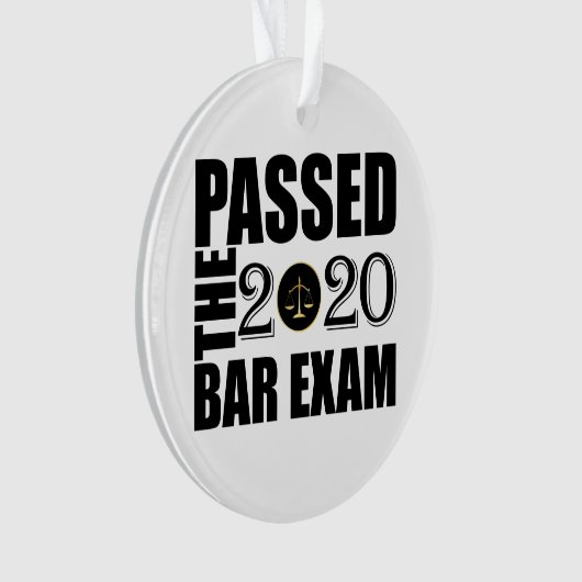 Passé l'examen Bar 2020 (devant)