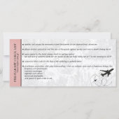 Passe Mariage Pink Brazil Boarding Invitation (Dos)